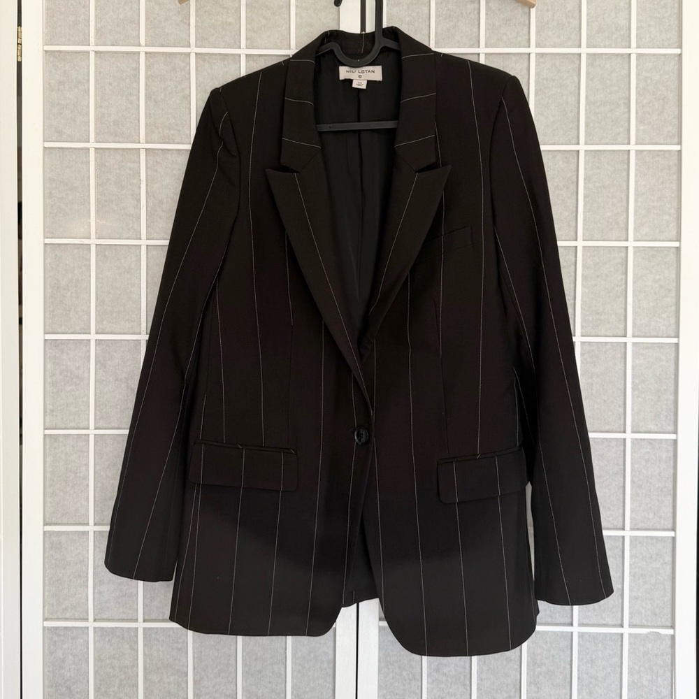 Nili Lotan for Target oversized fit black pant suit